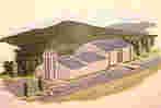 Picture of church; Actual size=130 pixels wide